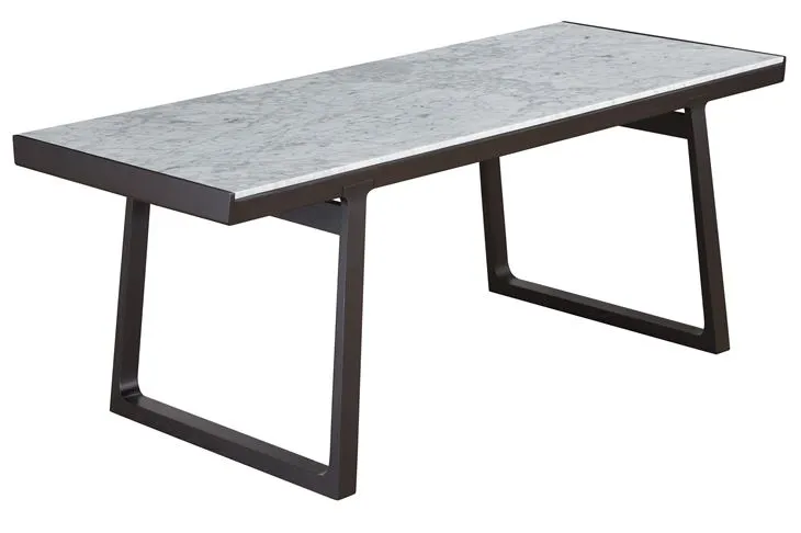 Apartment Villa Study Room Rectangle Desk Marble Toped Study Desk