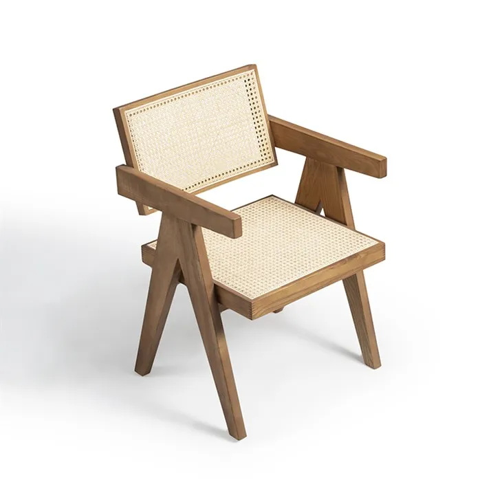 Wooden Rattan Armchair